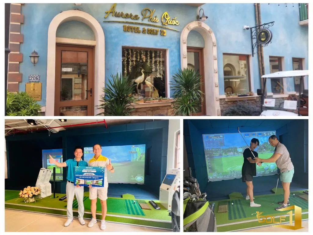 Mô hình lắp đặt phòng golf 3D Golf1 tại Aurora Phú Quốc